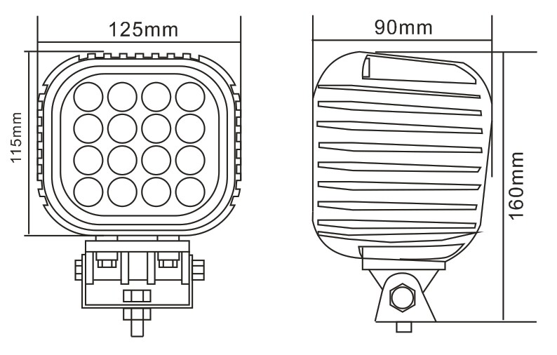 ORCA - blauer Spot Scheinwerfer für Feldspritzen 